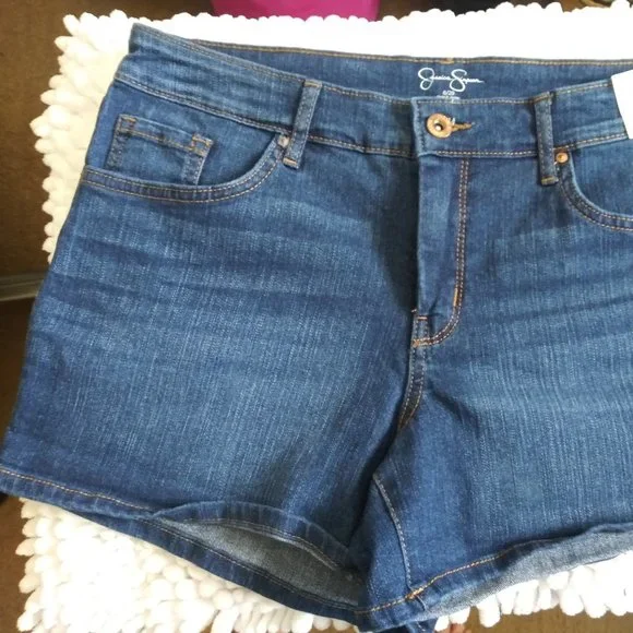 NWT!!! JESSICA SIMPSON Denim Jean Charmer Shorts Women's Size 8/29 - Picture 12 of 13